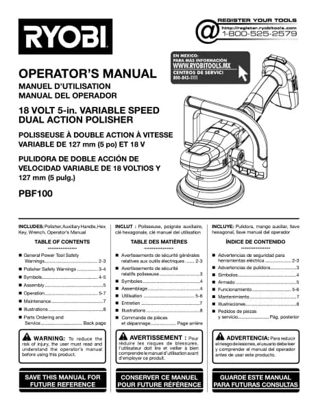 Ryobi One+ PBF100B