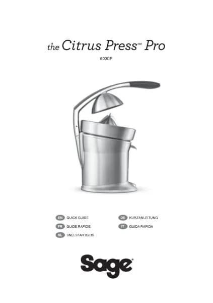 Sage The Citrus Press Pro 800CPXL