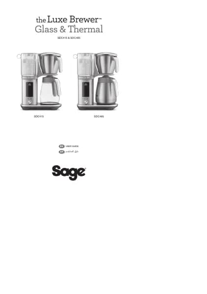 Sage the Luxe Brewer SDC415