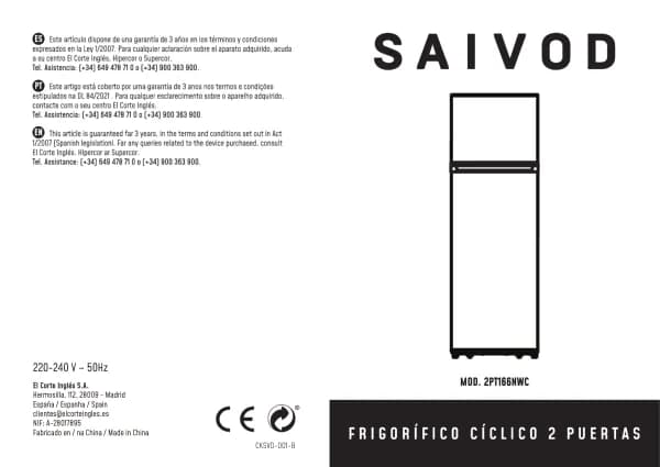 Saivod 2PT166NWC