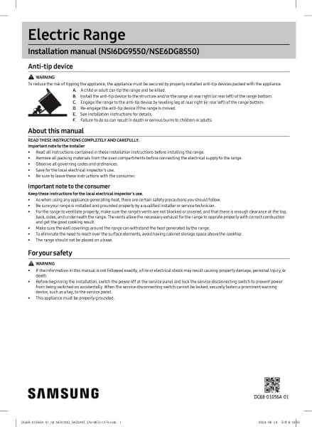 Samsung NSI6DG9550