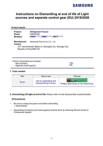Samsung RM70F63NER