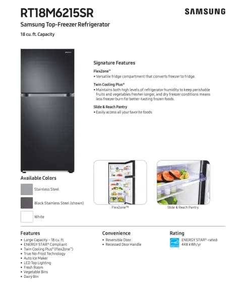 Samsung RT18M6215SS