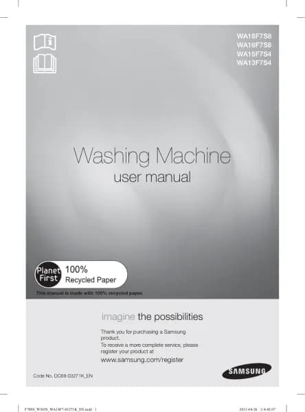Samsung WA15F7S4UWA