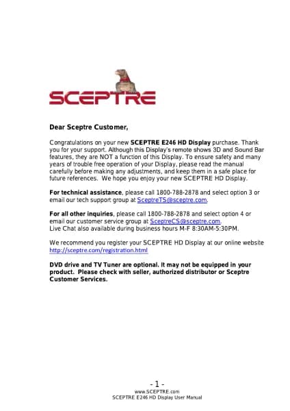 Sceptre E246BD-SR
