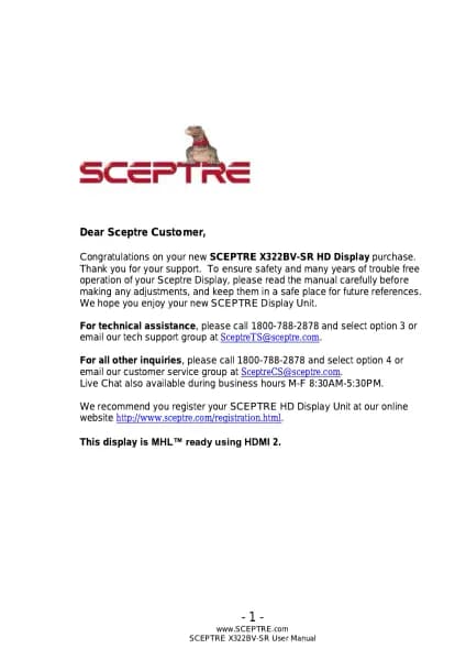 Sceptre X328BV-SR