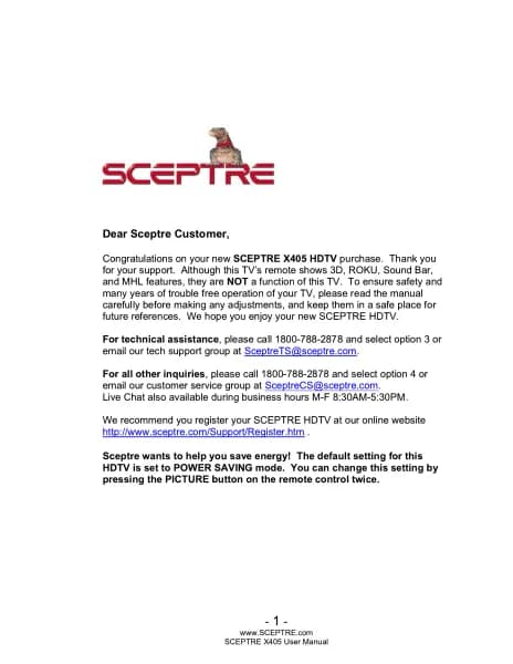 Sceptre X405BV-FHDR