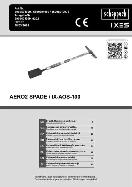 Scheppach Aero² Spade