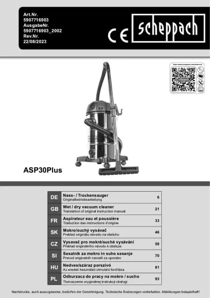 Scheppach ASP30Plus