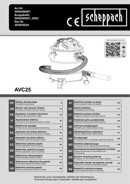 Scheppach AVC25