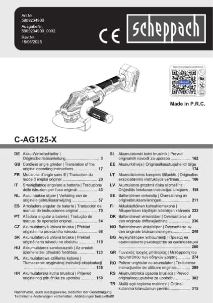 Scheppach C-AG125-X