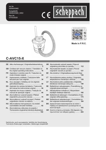 Scheppach C-AVC15-X
