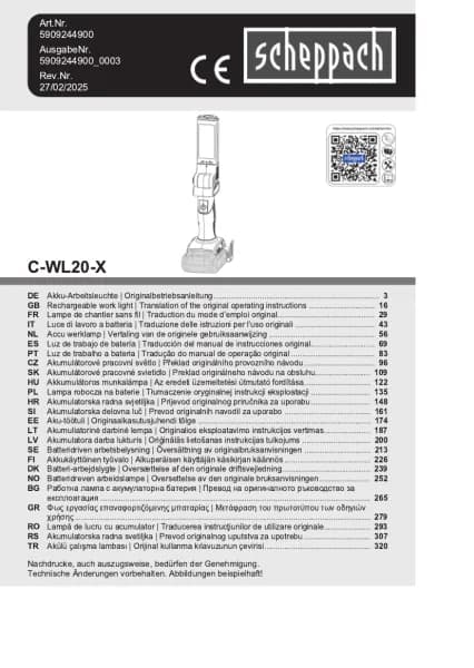 Scheppach C-WL20-X