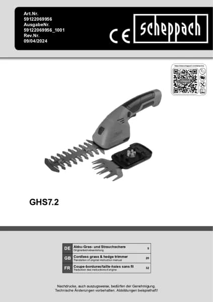 Scheppach GHS7.2