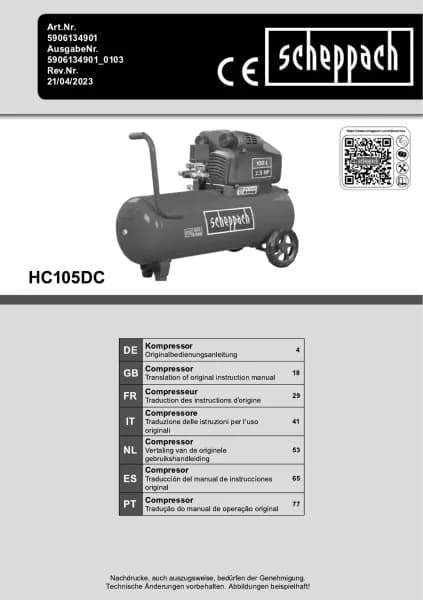 Scheppach HC105DC
