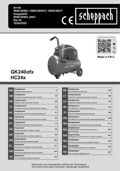 Scheppach HC24x
