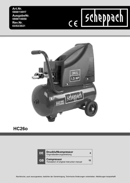 Scheppach HC26o