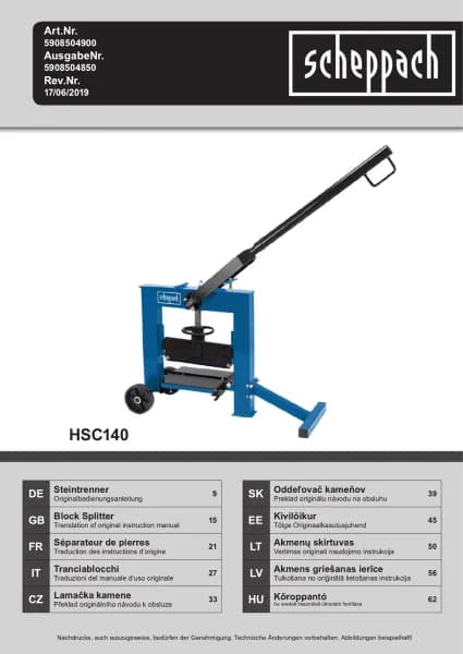 Scheppach HSC140
