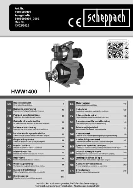 Scheppach HWW1400