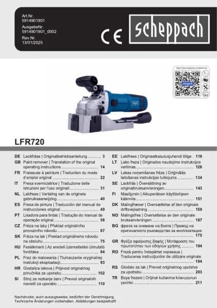 Scheppach LFR720
