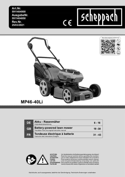 Scheppach MP46-40Li