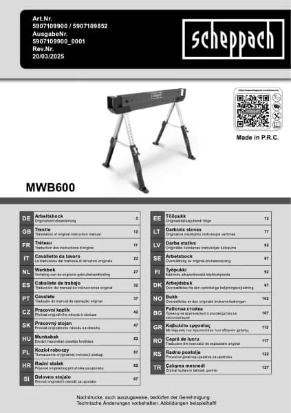 Scheppach MWB600