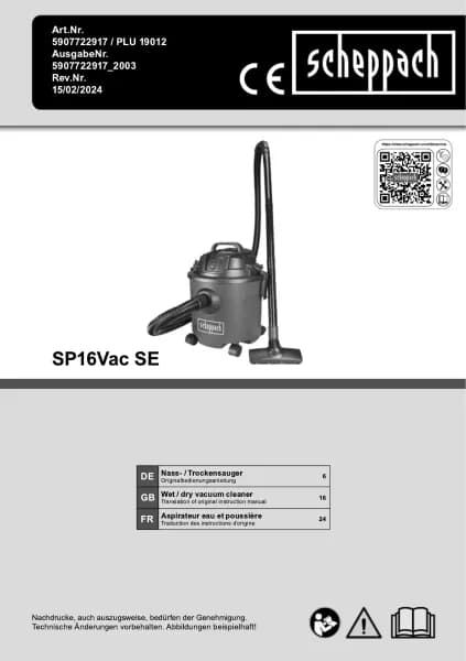 Scheppach SP16Vac SE