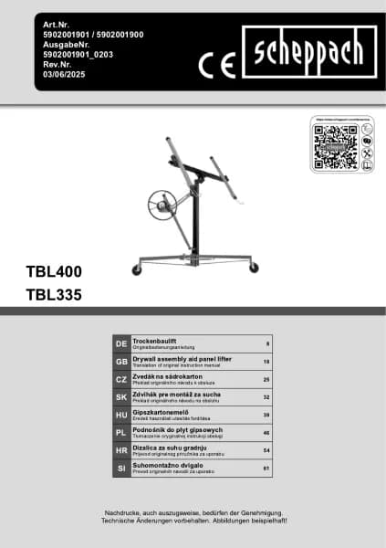 Scheppach TBL400