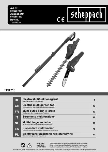 Scheppach TPX710