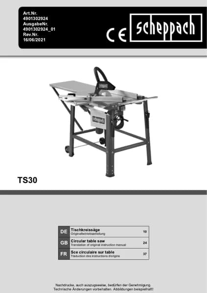 Scheppach TS30