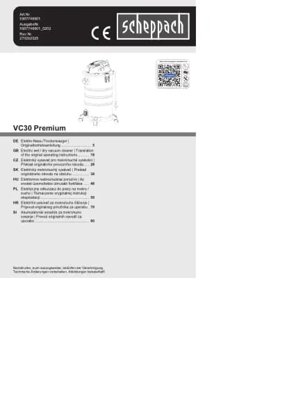 Scheppach VC30 Premium