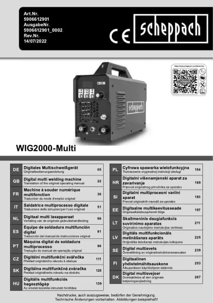 Scheppach WIG2000-Multi