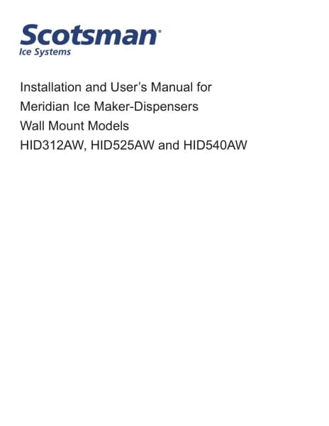 Scotsman Meridian HID540AW
