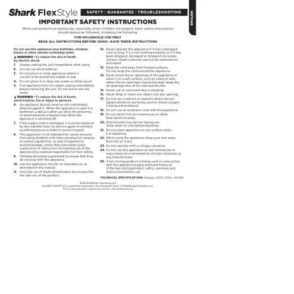 Shark FlexStyle HD426SLEU