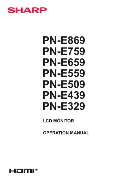 Sharp MultiSync E509