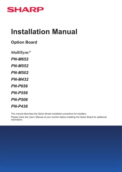 Sharp MultiSync M432