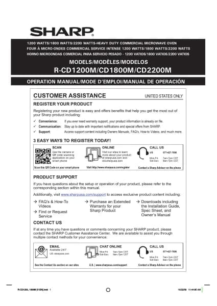 Sharp R-CD1800M