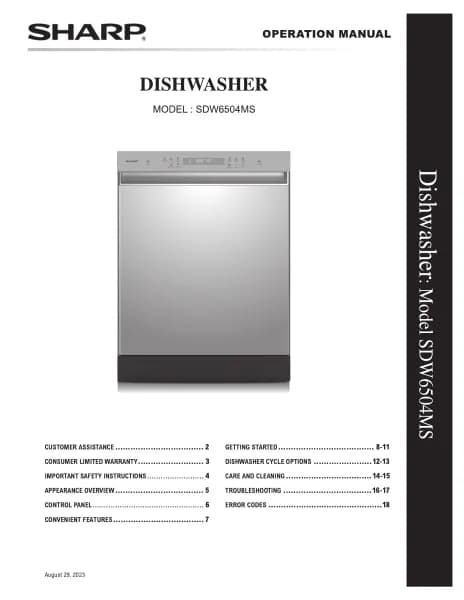 Sharp SDW6504MS