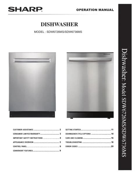 Sharp SDW6736MS