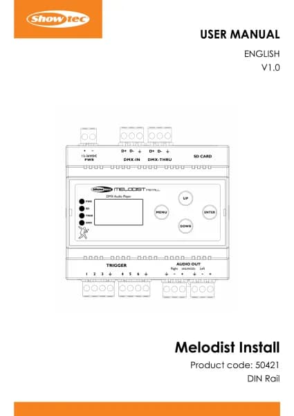 Showtec Melodist Install