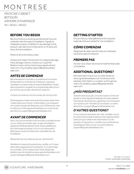 Signature Hardware Montrese 485651