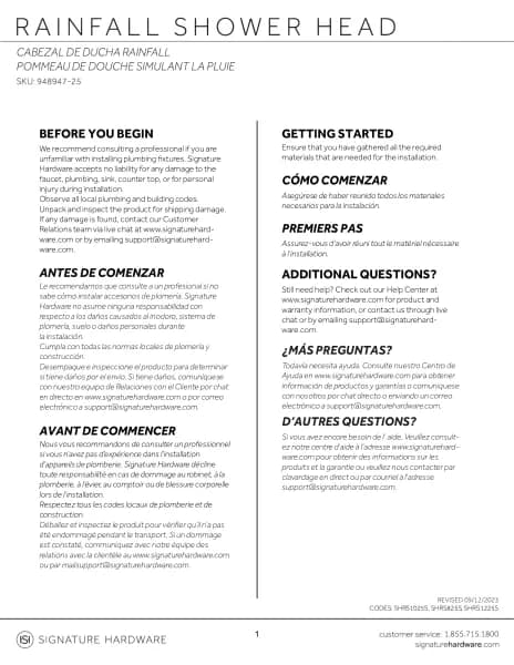 Signature Hardware SHRS1025