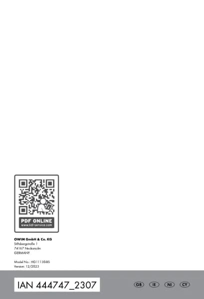 Silvercrest HG11130-BS
