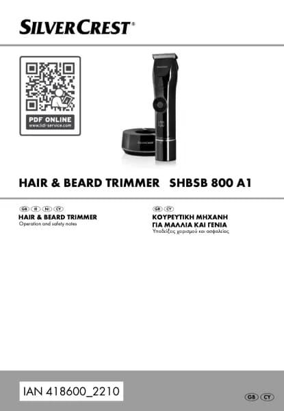 Silvercrest SHBSB 800 A1