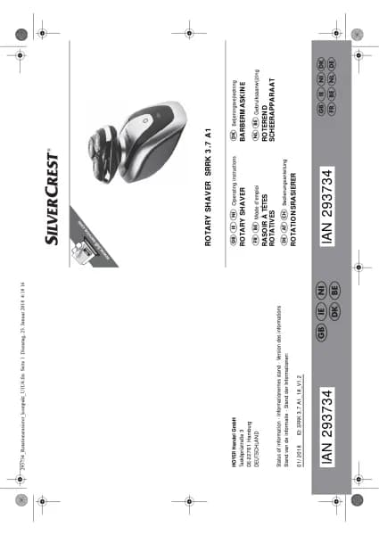 Silvercrest SRRK 3.7 A1