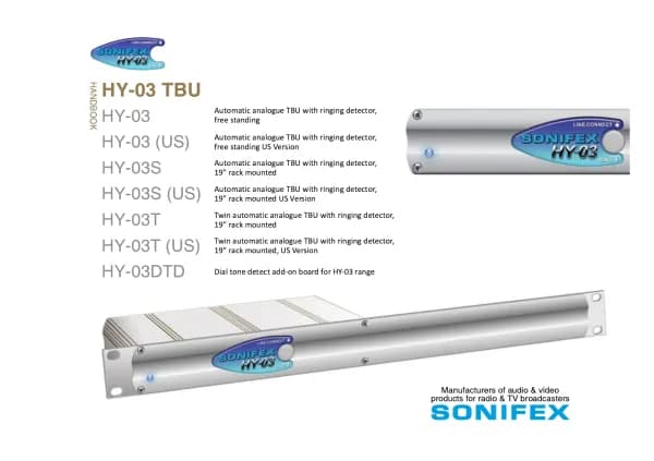 Sonifex HY-03T