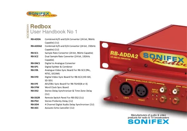 Sonifex Redbox RB-DD4