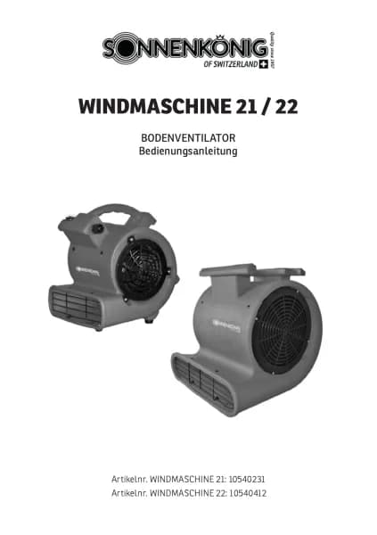 Sonnenkonig Windmaschine 22