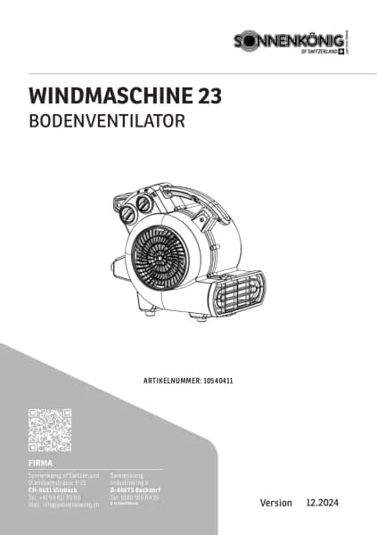 Sonnenkonig Windmaschine 23