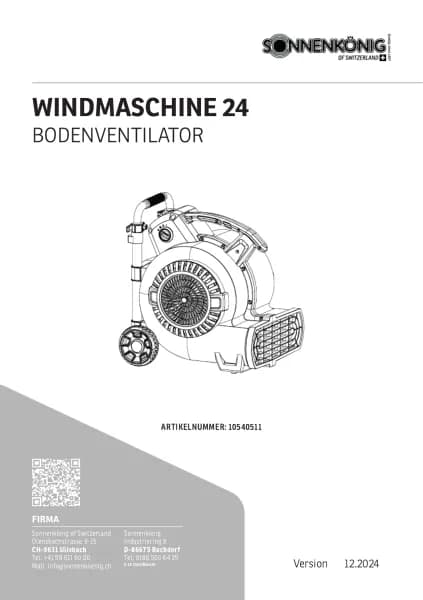Sonnenkonig Windmaschine 24